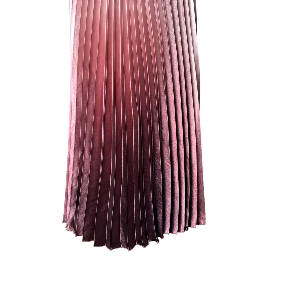Betsy & Adam Women's size 10 Pleated Maxi Dess Special Occasion Gown Ombre NEW - Picture 2 of 13